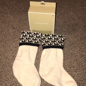 Michael kors cuff socks for boots
